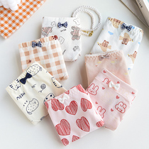 Summer New products Girls Day pure cotton antibacterial students cute sweet and beautiful printed triangular pants All cotton Breathable Comfort Women