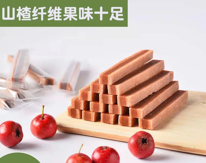 Independent bicolor hawthorn strips 2500g baby small package handmade mulberry strips hawthorn strip curly preserved fruit dried