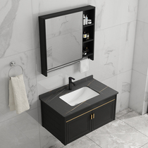 Light Extravagant Rock Board Bath Cabinet Combo Space Aluminum Modern Minima Washbasin Washbasin Washbasin Toilet Wash table