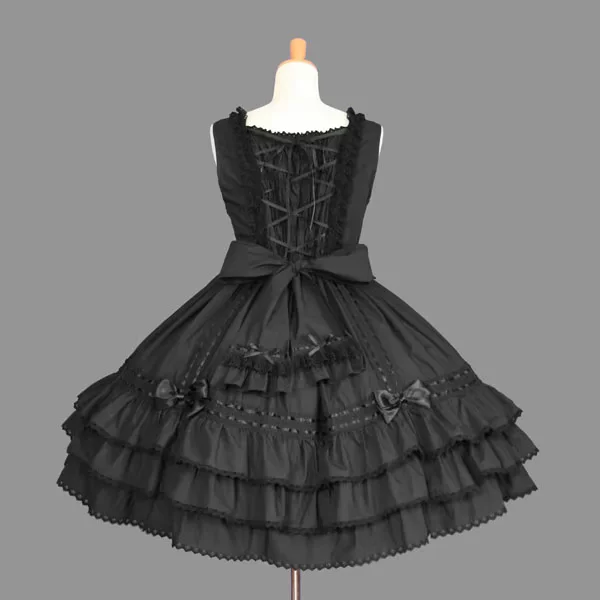 Многокрасочное платье, стиль Lolita, готика