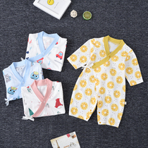 Summer Thin baby one-piece clothes pure cotton baby khae climbing clothes Pyjamas Air Conditioning Suit Newborn Clothes Monk Clothes