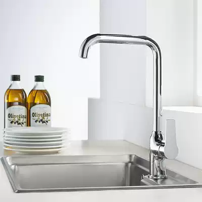 Kitchen faucet wash basin hot and cold faucet sink stainless steel Universal rotating full copper water cage head