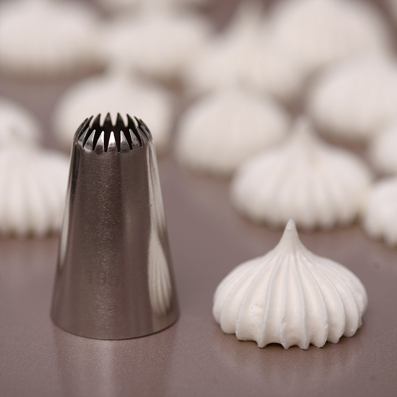 M No 195 19-tooth star cookie mounted flower Mouth Meringue Marin Cake Tool Cookie cookie flower