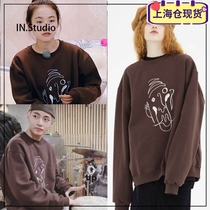 Spot (official website authorized) ~ BTS Kim Tae Hyung Zhang Jianing ~ INstudio Winter Korea COMPAGNO Sweatshirt