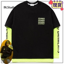 R1SE Ren Hao Yao Ming blogger recommended ~ INstudio Korean 19 autumn brand QT8 fake Two T-shirt