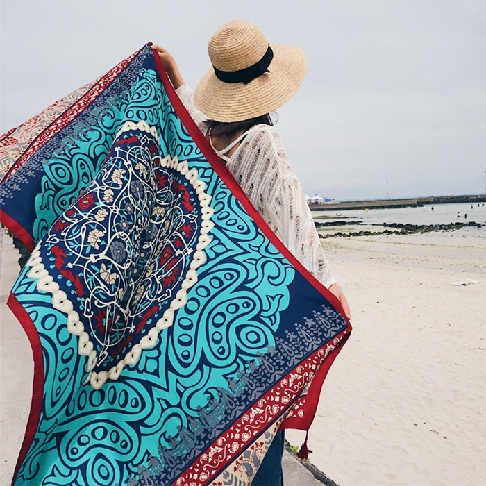 Bali seaside tourist holiday Sunscreen shawl wrap skirt Beach skirt scarf scarf bikini shawl outer wear