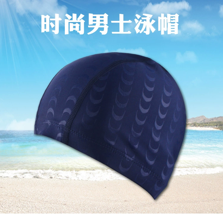 Mũ bơi nam giả da cá mập Hàn Quốc khô nhanh tăng Bu Bu đầu suối nước nóng mũ bơi unisex dành cho người lớn