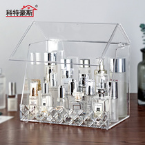 Cosmetics containing box Desktop anti-dust shelf Flip Acrylic large size Skin Care Products Finishing Box Dorm Room