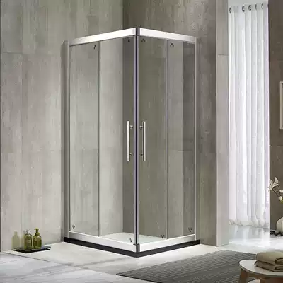 818 square diagonal open custom shower room space aluminum frame bathroom sliding door transparent tempered glass door