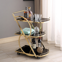 High-end hotel Fashion restaurant delivery car stainless steel three-layer wine truck tea car snack 4s shop trolley