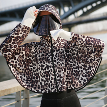 Sun hat womens summer electric vehicle anti-ultraviolet sun hat sunscreen mask sun hat riding face-covering artifact