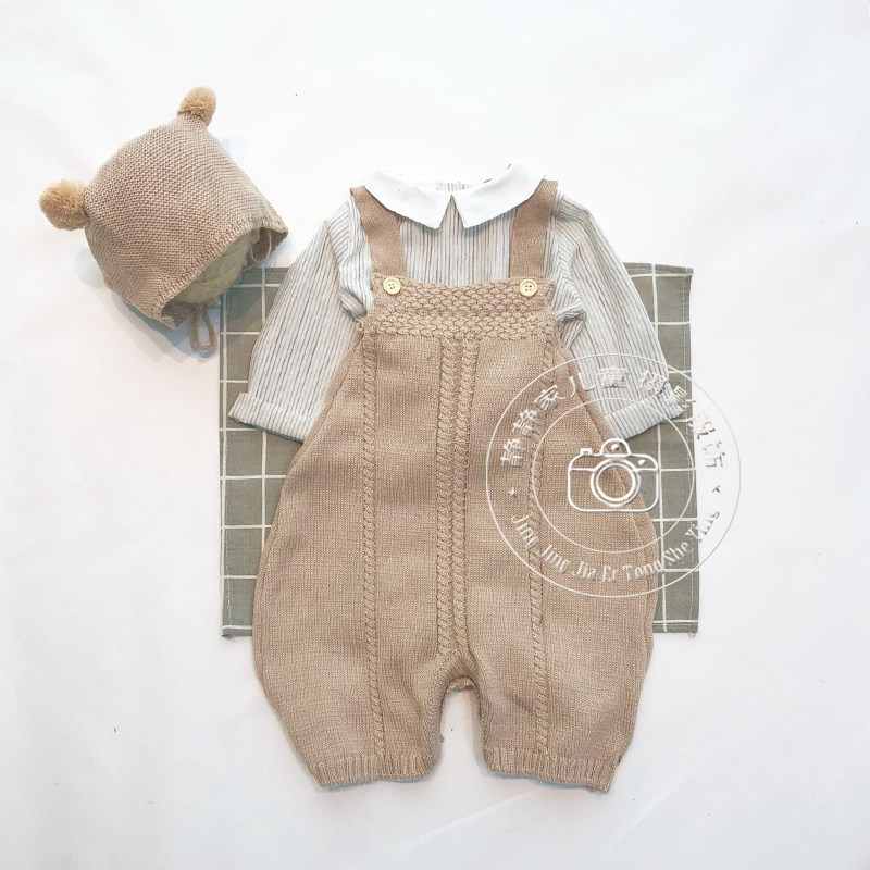 Han Edition Children's Photographic Apparel Half-year-old Women's and Men's Cute Little Bear Styling Knit and Costume Photography Photo Gallery
