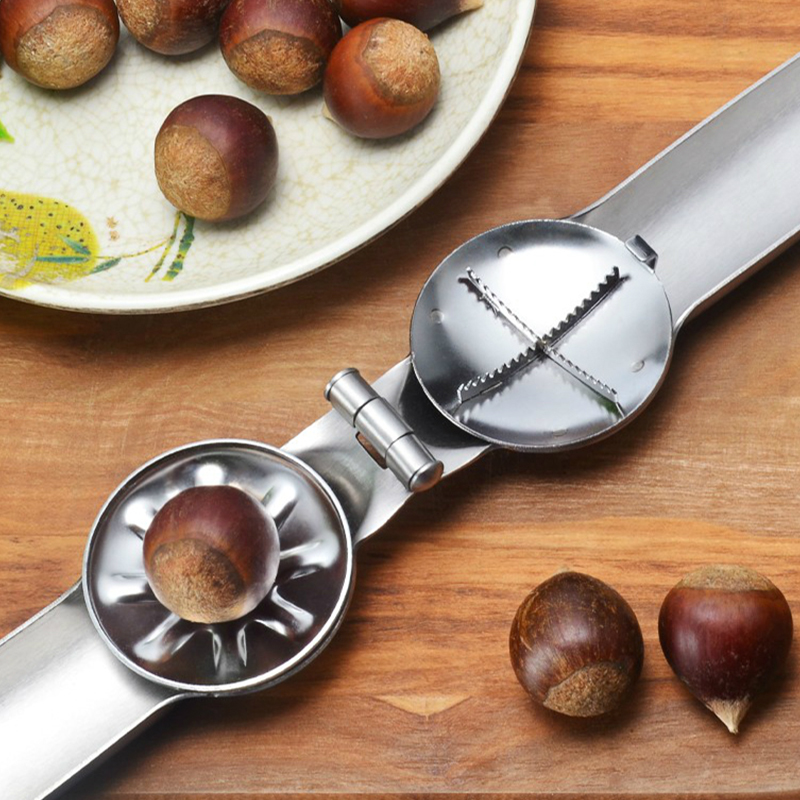 Chestnut opener Peeling chestnut artifact Cross opening knife Household chest opener Peeling clip Peeling shell opener Fruit opener