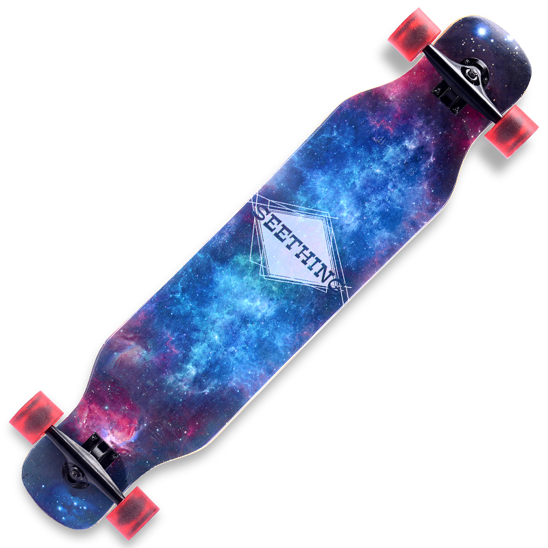 Trembling Long Board Road Skateboard Four Wheels Scooter Teen Brushed Street Girls South Korea Dance Board Adult Beginner