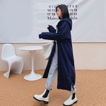 Pregnant women autumn coat big size loose 2021 New sweater Spring and Autumn long cardigan hooded jacket Autumn Winter