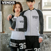 Swimming wetsuit Snorkeling jellyfish suit for men and women Long sleeve zipper sunscreen thin seaside vacation Surfing quick-drying