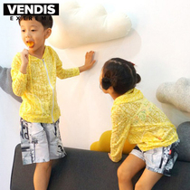 VENDISEXTRENME children Beach pants men small zhong da tong seaside leisure parent-child quick-drying swimming trunks