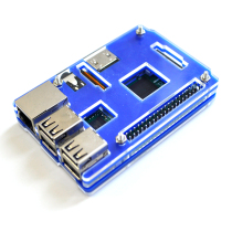 Suitable for Raspberry pie Raspberry pi three generations five-layer transparent color Shell support 3B 3b