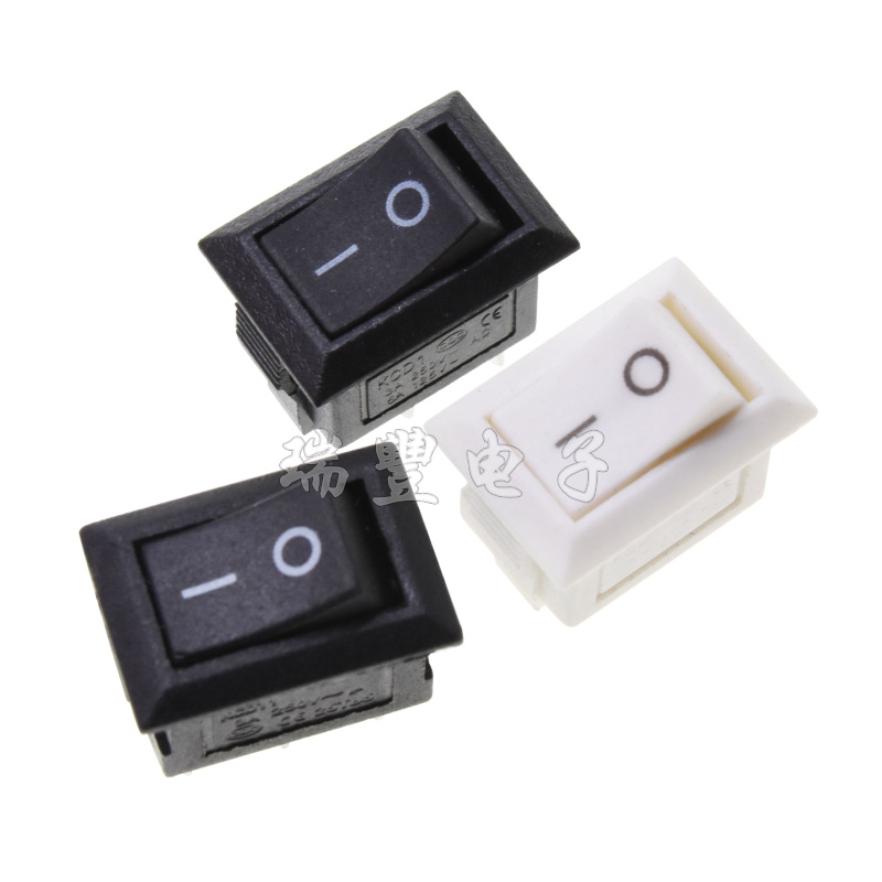 KCD1-101 Small rocker switch Rocker switch 15*10MM three-legged two-speed 3A 250V 8 5*13 5MM