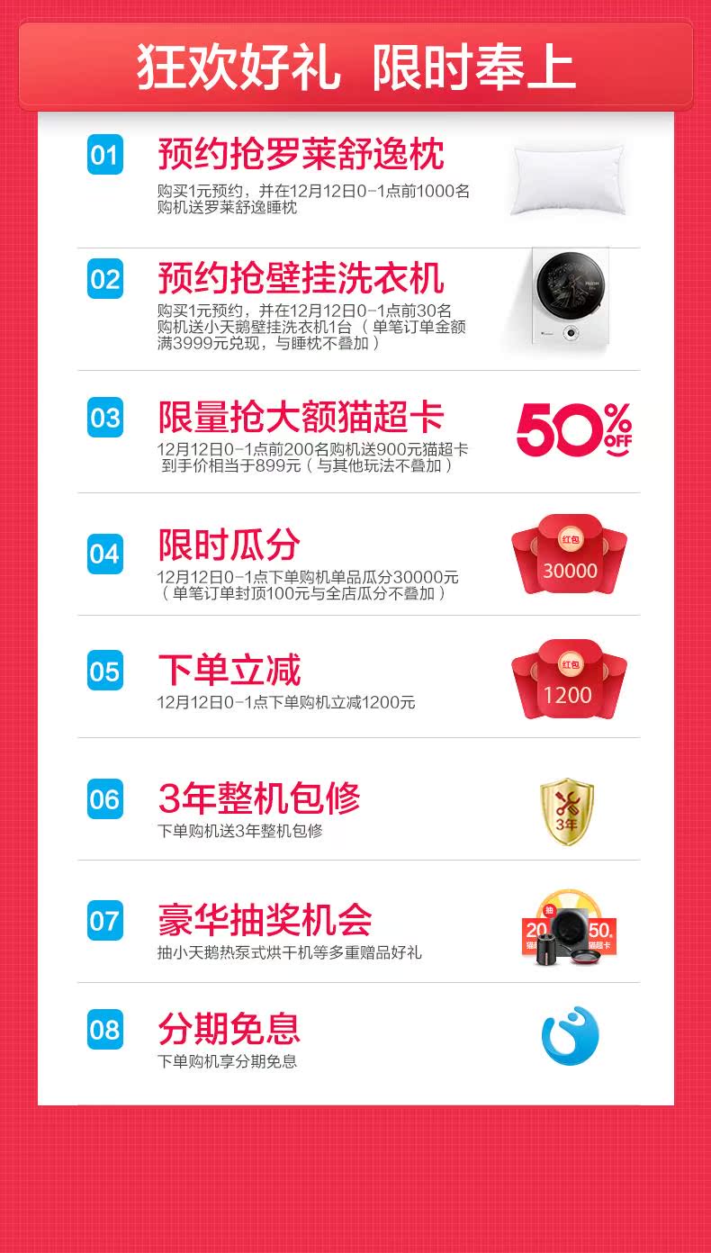 小天鹅 全自动变频滚筒洗衣机 10kg 一级能效 图1