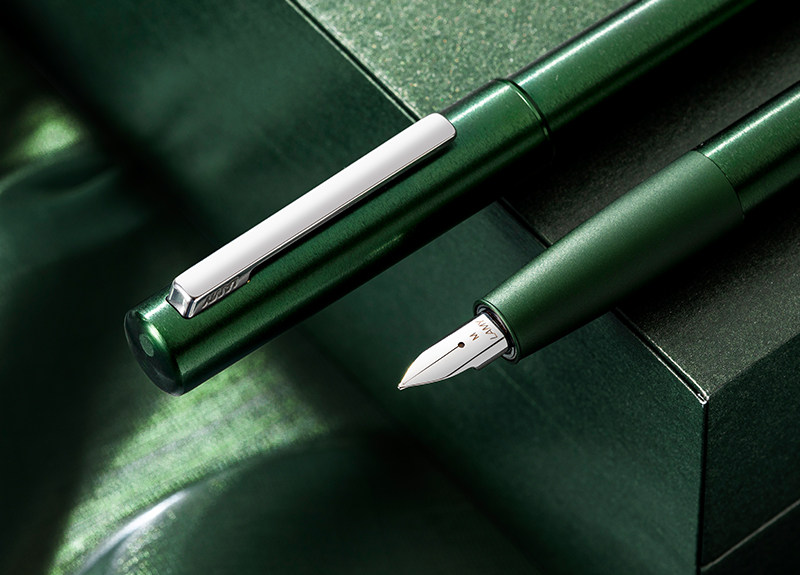 Ручка перьевая lamy/凌美lamy德国凌美钢笔aion永恒系列英伦绿金属磨砂铝杆墨水笔男士商务办公礼品送礼礼物