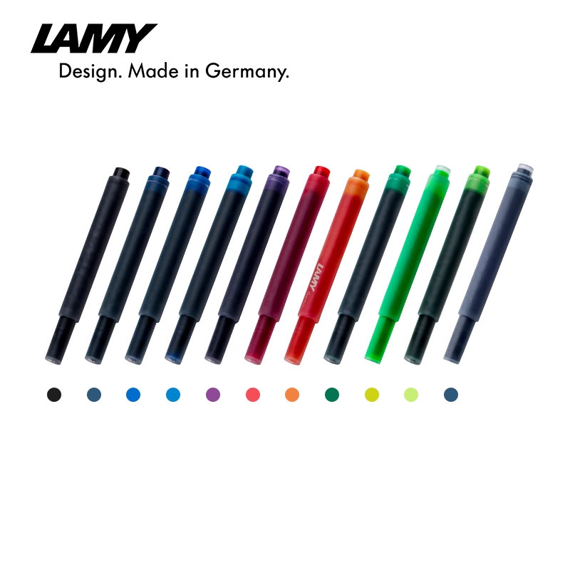 LAMY Linmei ink cartridge non-carbon disposable ink cartridge fountain pen portable ink bladder non-clogging Official Flagship store, original German 5-piece set