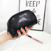 Export list ~ ins fashion premium black sequin hand bag small shell bag portable cosmetic bag storage bag