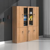 Lanran file cabinet Data cabinet Wooden office data cabinet Simple modern drawer-type lock storage file cabinet