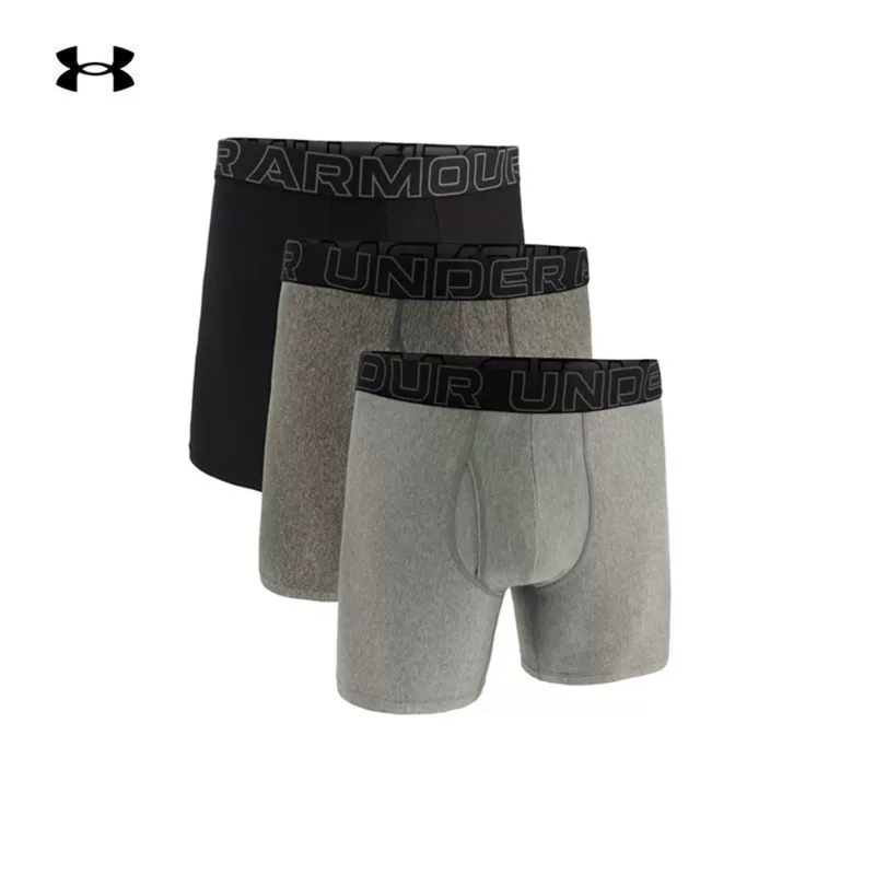 [Three-Pack] under Armour Ua Sports Underwear for Men 2026 New Model Tech 6inch Skin-Friendly and Comfortable Underwear
