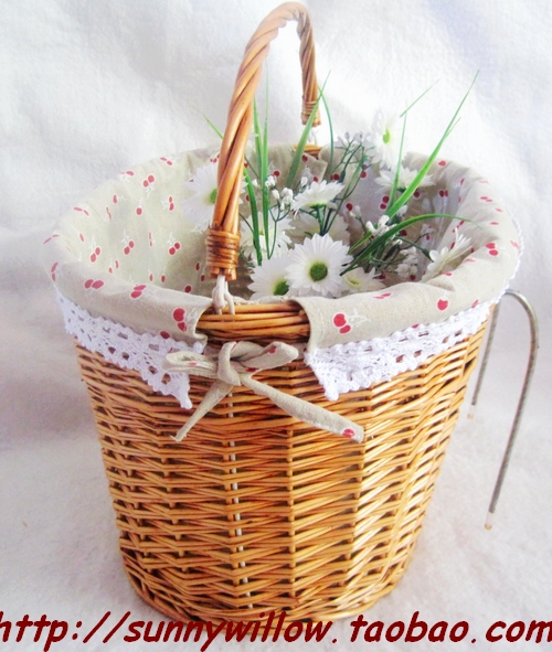 Panier pour vélo SUNNY WILLOW en vigne - Ref 2268379 Image 12