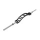 Curved Barbell Bar for Bench Press, Squat, Weightlifting, with Large Ring-Shaped Holes, Universal for Gym Use, Multi-Position