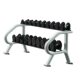 Dumbbell Rack, Commercial Dumbbell Rack, Double-Layer Thick Dumbbell Rack, 10-Pair Dumbbell Rack with Oval Tube, 10 Pairs of Dumbbell Racks