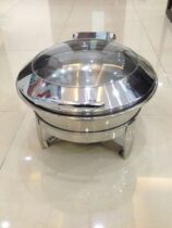 Stainless steel round buffet oven x39381 in stainless steel