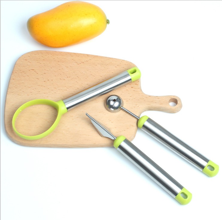 Stainless steel dual-use fruit carving knife melon fruit ice cream digger DIY figure fruit baking DIY tool-Taobao