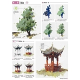 Очень хорошо нарисовать цветовой пейзаж, стучащий в дверной кирпич, Li Friends, Gouachelite Landscape Techniques Основной вход -Условие ландшафта