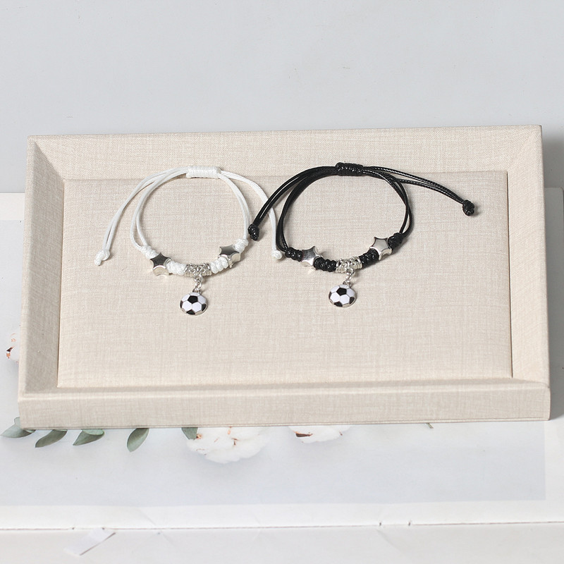 Trendy and Cute Football-Themed Versatile Bracelet for Couples, Adjustable Woven Rope Bracelet with High Aesthetic Value for Best Friends