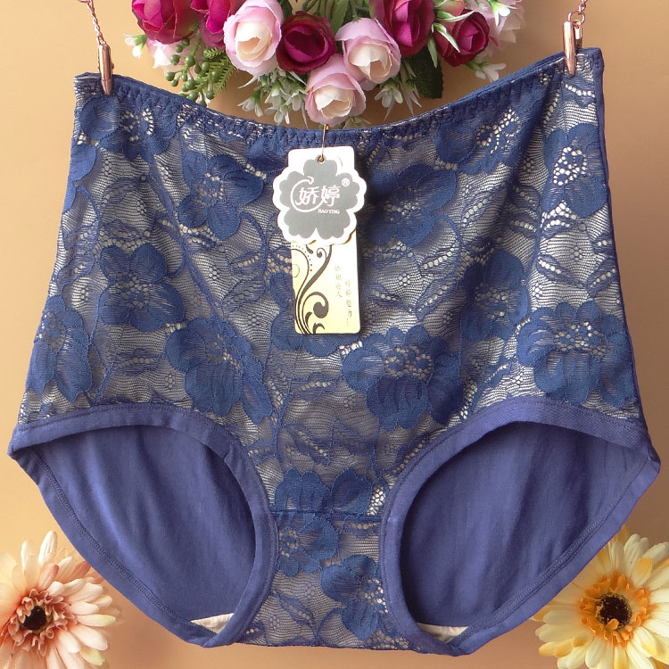4 món Jiao Ting Modal cotton đồ lót nữ ren gợi cảm bụng bụng phiên bản lớn của quần short tam giác eo cao 8609 quần lót nữ cao cấp