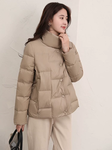 JOLIMENT Белый зимний пуховик, бархатная куртка, свободный крой, подходит для подростков, утиный пух