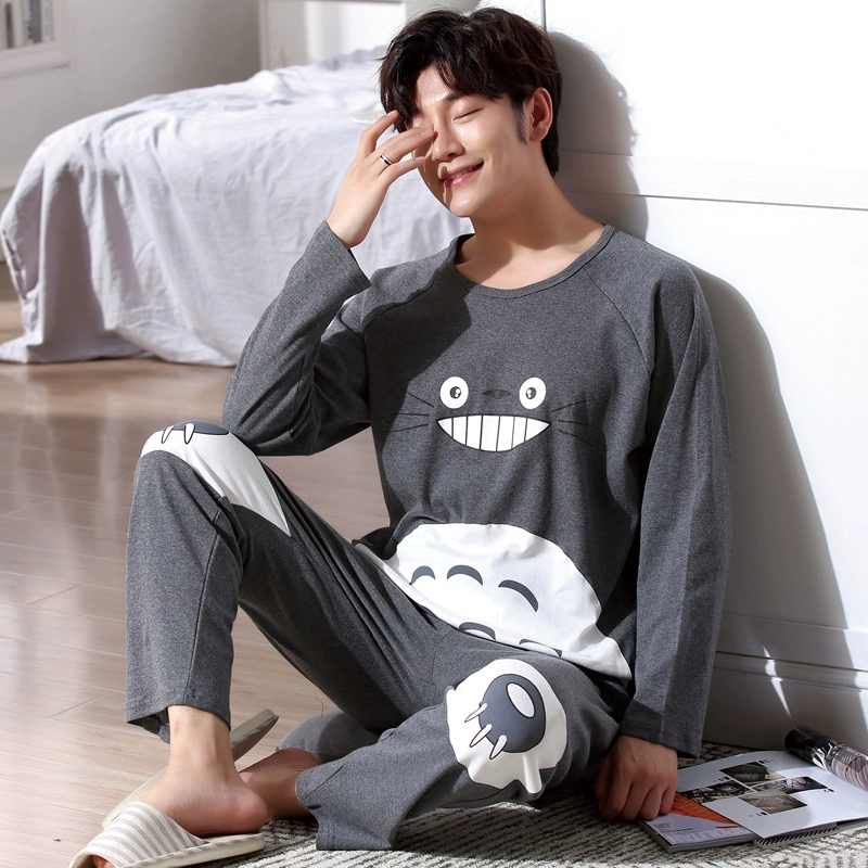 Chất béo cotton nam xxxxxl chất béo thêm kích thước lớn đồ ngủ nhà dịch vụ mùa thu lớn cộng với phân bón XL