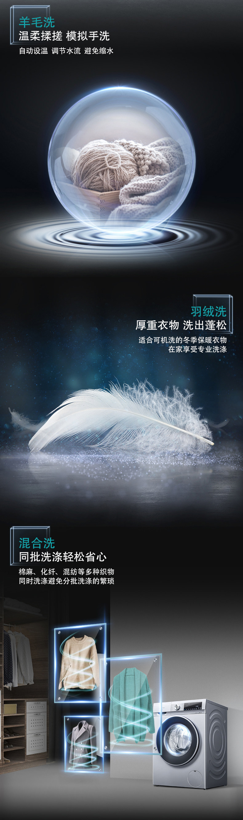西门子 WG54A2U80W 全自动滚筒洗衣机 10公斤 图7