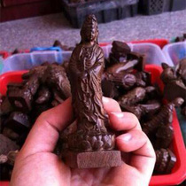 Agarwood Guanyin Nanhai Guanyin Bodhisattva Buddha statue wood carving crafts ornaments gift handlework Wood