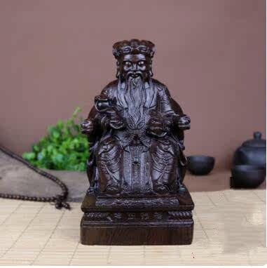 Vietnam agarwood wood carving craft gift decoration gift Land Gong Gong Buddha statue decoration Fine wood God of wealth craft gift decoration