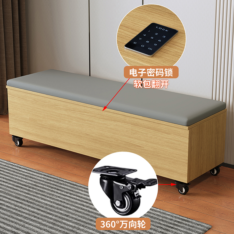 Extra-Large Capacity Adult Doll Collection Storage Box, Long Sofa Storage, Shoe Changing Stool, Solid Wood with Lock Extra-Large Capacity Adult Doll Collection Storage Box, Long Sofa Storage, Shoe Changing Stool, Solid Wood with Lock