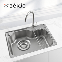 Korea white bird sink 304 stainless steel sink no trace lotus effect basin installation KS6801 kitchen