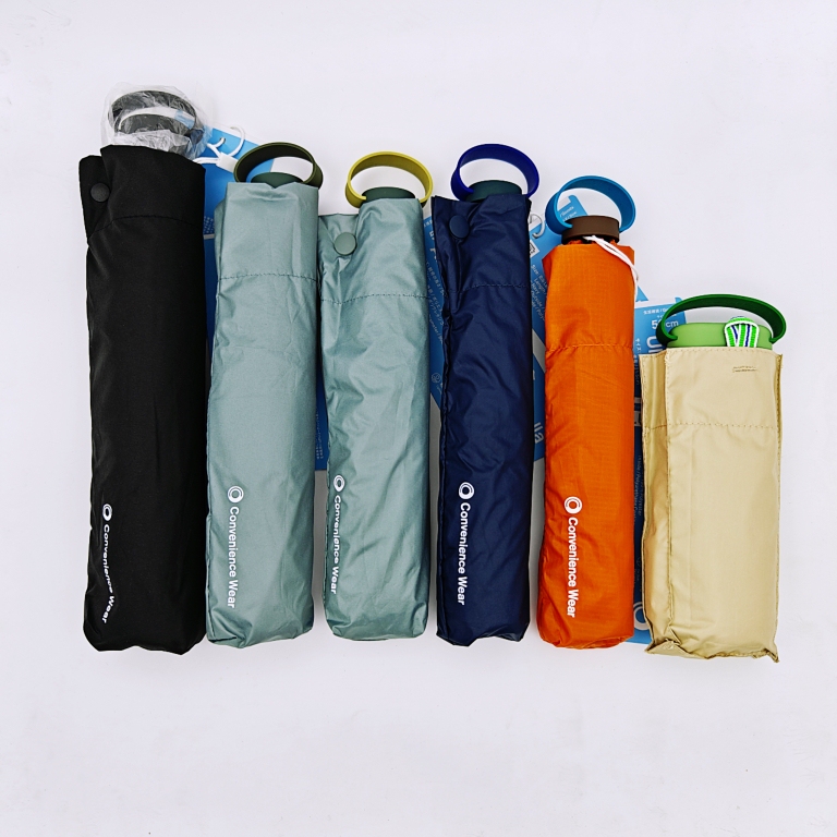 Japan's Familymart Convenience Store Mini Folding Umbrella, Ultra-Portable Sun and Rain Umbrella, Uv Protection, Automatic Umbrella, Windproof