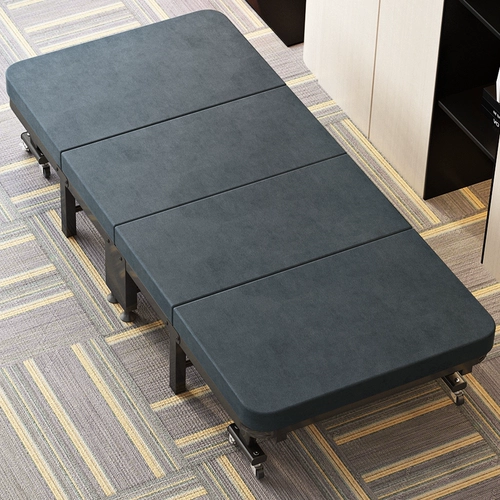 Раскладная кровать для офиса, обеденный перерыв, односпальная кровать, утолщенная губка, латекс кокосовой пальмы, домашнее простое портативное кресло для взрослых
