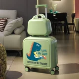 Мультяшный чемодан с сидением для мальчиков, 18 дюймов