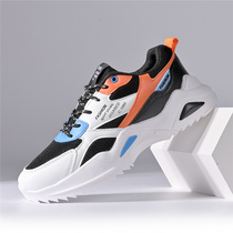 Walking mens shoes spring 2021 New High Sports wild dad shoes Korean trend low casual shoes men