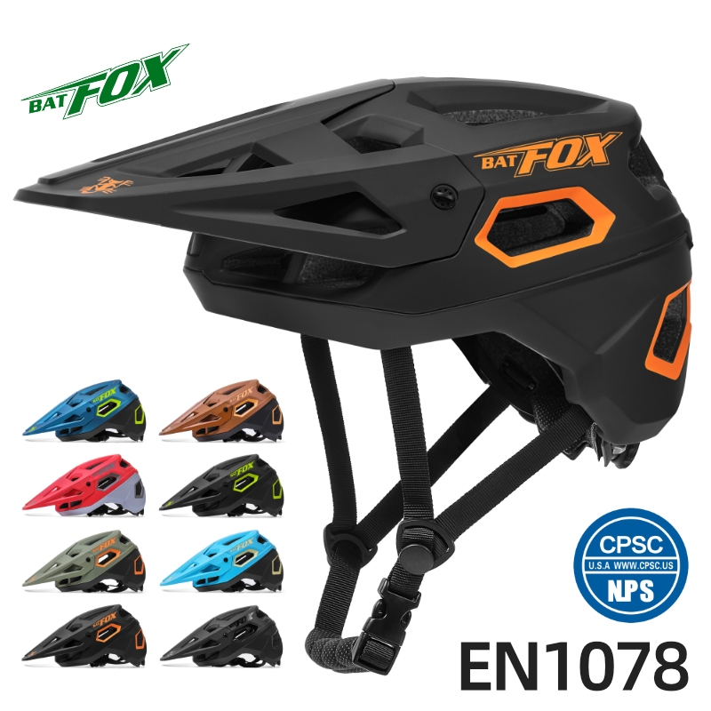 Batfox Mountain Bike Helmet for Men and Teenagers, Downhill Off-Road Half Helmet, Adult Bicycle Safety Riding Equipment Batfox Mountain Bike Helmet for Men and Teenagers, Downhill Off-Road Half Helmet, Adult Bicycle Safety Riding Equipment