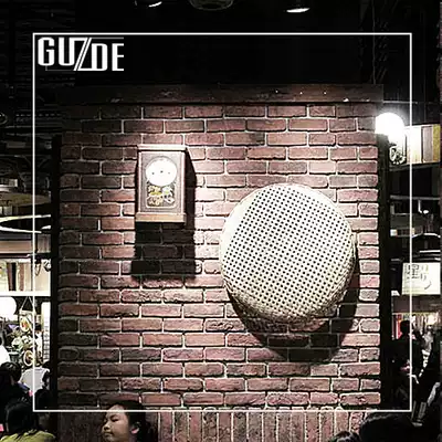 Red cultural brick red brick cultural fossil Villa exterior wall brick outdoor TV background wall antique brick cement brick